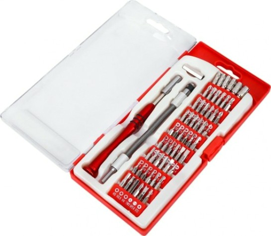 Отвертка с битами DEKO BS58 универсальная для точных работ с гибким валом [065-0595]