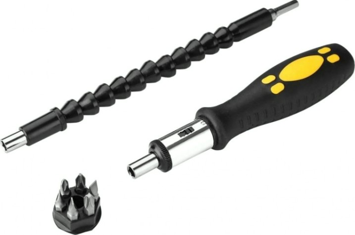 Отвертка с битами DEKO BS8 реверсивная с гибким валом bs8 (8 предметов) [065-0598]