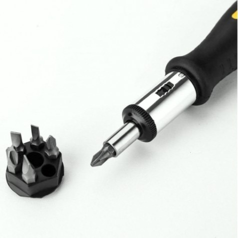 Отвертка с битами DEKO BS8 реверсивная с гибким валом bs8 (8 предметов) [065-0598]