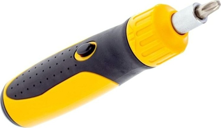 Отвертка с битами Denzel 7711611 реверсивная. механизм smartpush 12 шт Отвертка с битами Denzel 7711611 реверсивная. механизм smartpush 12 шт