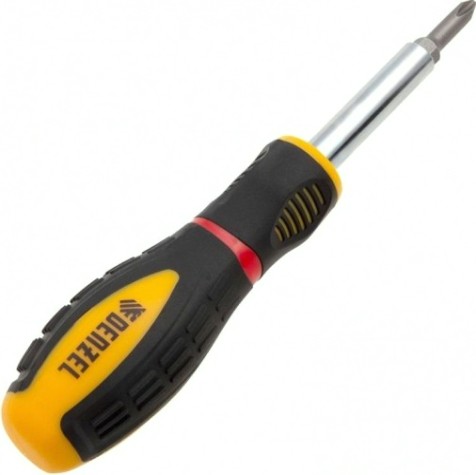 Отвертка с битами Denzel 7713381 комбинированная, sl3/16"-ph1, sl1/4"-ph2 Отвертка с битами Denzel 7713381 комбинированная, sl3/16"-ph1, sl1/4"-ph2