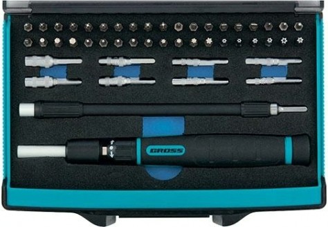 Отвертка с битами GROSS в комплекте 48 предметов 11599 [11599]