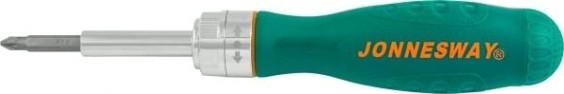 Отвертка с битами JONNESWAY DR0107S Рукоятка трещоточная в 7 предметов [048818]
