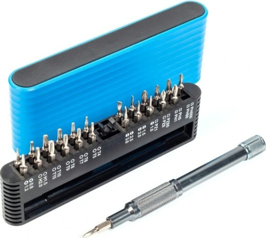 Отвертка с битами КВТ НБ-25 мини набор "мастер" [79773]