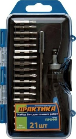 Отвертка с битами ПРАКТИКА "Профи" 21 предмет 774-511 [774-511]