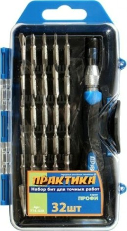 Отвертка с битами ПРАКТИКА "Профи" 32 предмет 774-528 [774-528]