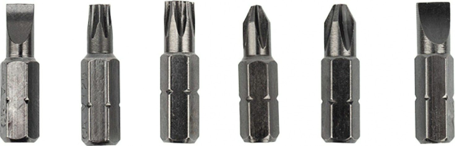 Отвертка с битами REXANT 12-4779 набор 8 предметов с реверсивной отверткой