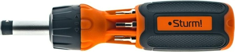 Отвертка с битами Sturm 1040-08-SS9 в комплекте 6 бит двухсторонних Отвертка с битами Sturm 1040-08-SS9 в комплекте 6 бит двухсторонних