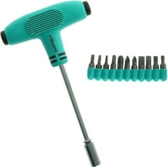 Отвертка с битами Sturm 1040-09-S21 21пред, маг. након., эргоном.т-образная ручка