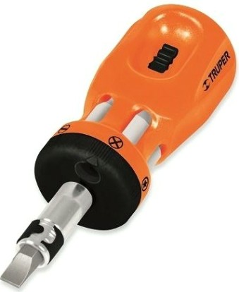 Отвертка с битами TRUPER DTROM-12 механизмом плюс 12 бит [18193]