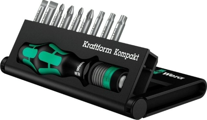 Отвертка с битами WERA Kraftform Kompakt 10 WE-056653 [WE-056653]