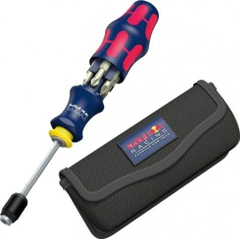 Отвертка с битами WERA Kraftform Kompakt 20 7 предметов Red Bull Racing WE-227702 [WE-227702]