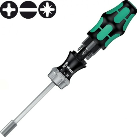 Отвертка с битами WERA Kraftform Kompakt 27 RA 1 SB 7 предметов WE-073660 [WE-073660]