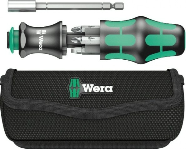 Отвертка с битами WERA Kraftform Kompakt 28 7 предметов WE-134491 [WE-134491]