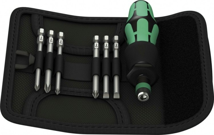Отвертка с битами WERA Kraftform Kompakt 40 7 предметов WE-059298 [WE-059298]