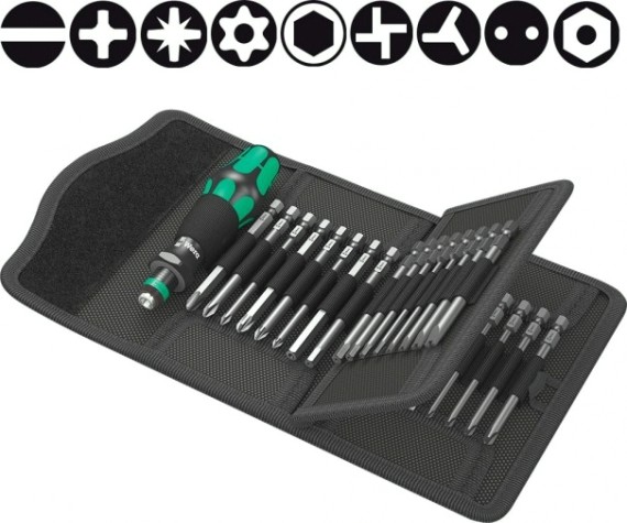 Отвертка с битами WERA Kraftform Kompakt 62 33 предмета WE-059297 [WE-059297]