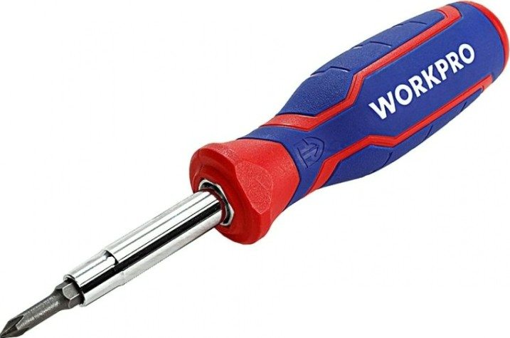 Отвертка с битами WORKPRO WP221046 6-в-1