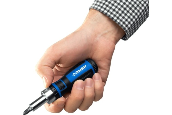 Отвертка с битами ЗУБР Компакт-37 реверсивная [25164-H37_z01]