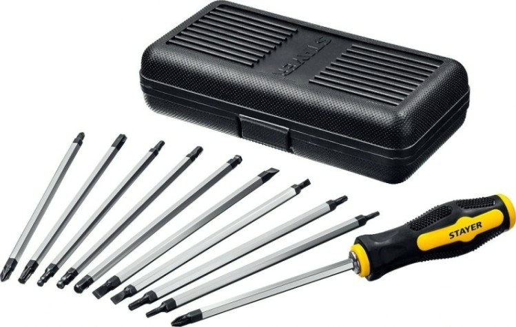 Отвертка с переставными стержнями STAYER Hercules-20-in-1 20 шлицов, 2513 [2513]