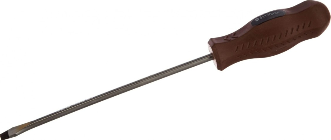 Отвертка шлицевая Biber Мастер 85503 CrV сталь sl 5х150мм [тов-079379]