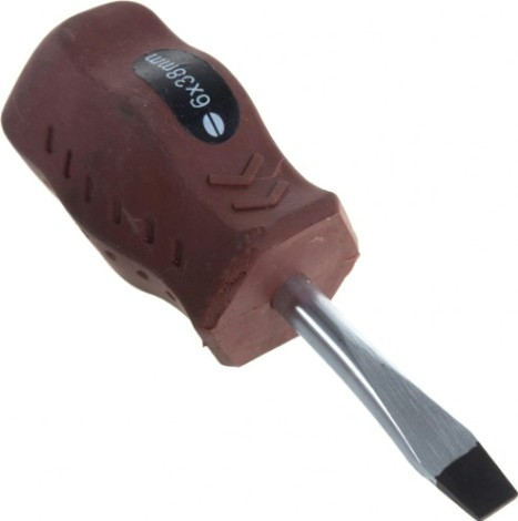 Отвертка шлицевая Biber Мастер 85507 CrV сталь sl 5х38мм (бочка) [тов-079383]