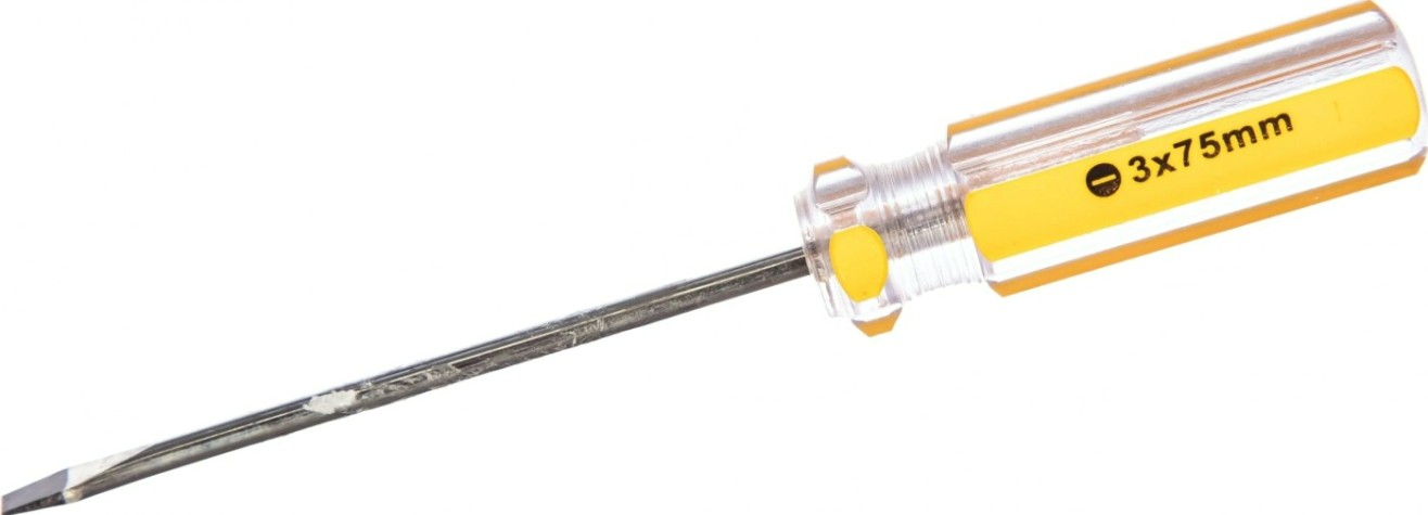 Отвертка шлицевая Biber Стандарт 85571 SL 3х75мм [тов-079481]