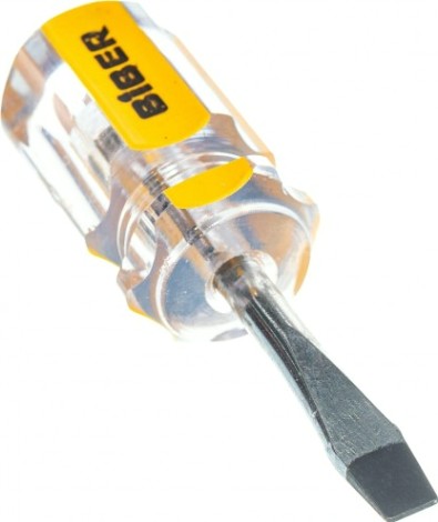 Отвертка шлицевая Biber Стандарт 85579 SL 6х38мм (бочка) [тов-079489]