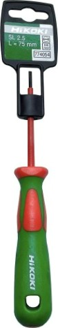 Отвертка шлицевая диэлектрическая HiKOKI SL 2.5 х 75 мм 774 054 [774054]