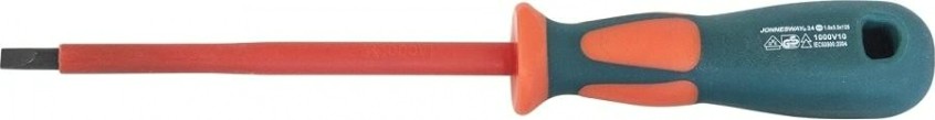 Отвертка шлицевая диэлектрическая JONNESWAY DV13S4100 SL4х100 мм [047471]