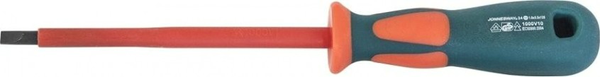 Отвертка шлицевая диэлектрическая JONNESWAY DV13S6150 SL6,5х150 мм [047473]