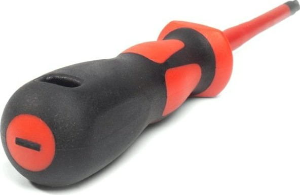 Отвертка шлицевая диэлектрическая КВТ СЛИМ 1000 V, 4,0 x 100 мм 78588 [78588]