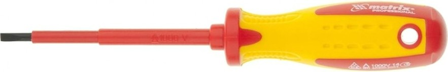 Отвертка шлицевая диэлектрическая MATRIX PROFESSIONAL 3.0 x 80 мм 12914 [12914]