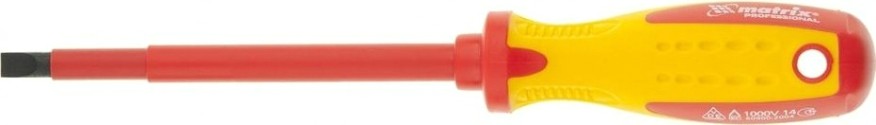 Отвертка шлицевая диэлектрическая MATRIX PROFESSIONAL 5.5 x 125 мм 12918 [12918]