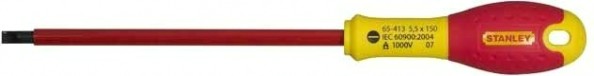 Отвертка шлицевая диэлектрическая STANLEY VDE FATMAX 0-65-412 4.0 х 100 мм [0-65-412]