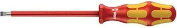 Отвертка шлицевая диэлектрическая WERA Kraftform Plus 100 VDE 1000 V 160i 1.2 x 6.5 x 150 мм WE-006125 [WE-006125]