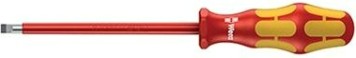 Отвертка шлицевая диэлектрическая WERA Kraftform Plus 100 VDE 1000 V 160i 1.2 x 6.5 x 200 мм WE-006126 [WE-006126]