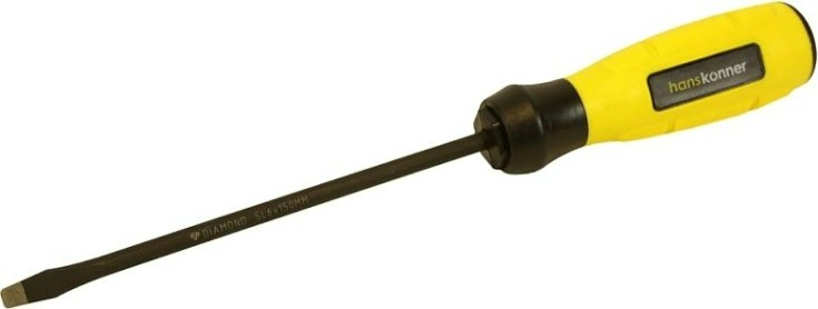 Отвертка шлицевая HANSKONNER HK1040-16-SL6-150 алмазн. наконечник Отвертка шлицевая HANSKONNER HK1040-16-SL6-150 алмазн. наконечник