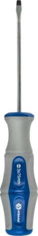 Отвертка шлицевая Кобальт 646-225 ultra grip sl 3,0х75 мм cr-v, двухкомпонентная рук