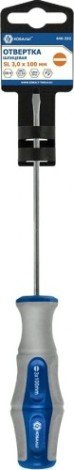 Отвертка шлицевая Кобальт 646-232 ultra grip sl 3,0х100 мм cr-v, двухкомпонентная ру
