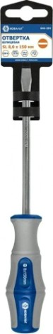 Отвертка шлицевая Кобальт 646-294 ultra grip sl 8,0х150 мм cr-v, двухкомпонентная ру