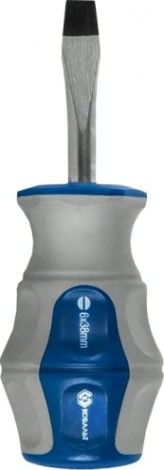 Отвертка шлицевая Кобальт 646-300 ultra grip sl 6,0х38 мм cr-v, двухкомпонентная рук