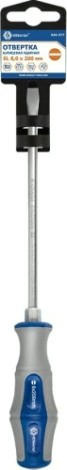 Отвертка шлицевая Кобальт 646-577 ударная ultra grip sl 8,0x200 мм s2, двухкомпонент
