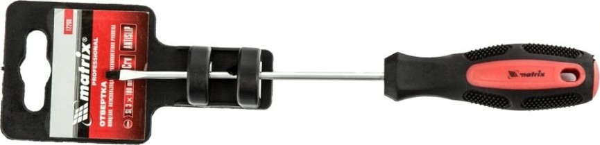 Отвертка шлицевая MATRIX Anti-Slip 3.0 х 100 мм [12208]