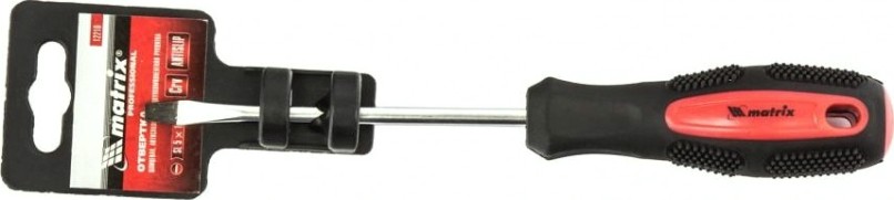 Отвертка шлицевая MATRIX Anti-Slip 5.0 х 100 мм [12216]