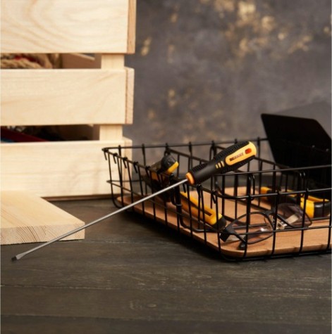 Отвертка шлицевая REXANT SL 3х200 мм Cr-V двухкомпонентная рукоятка [12-6423]