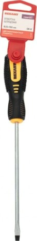 Отвертка шлицевая REXANT SL 5х150 мм Cr-V двухкомпонентная рукоятка [12-6428]