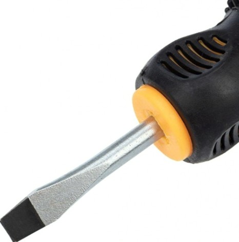 Отвертка шлицевая REXANT SL 5х40 мм Cr-V двухкомпонентная рукоятка [12-6435]