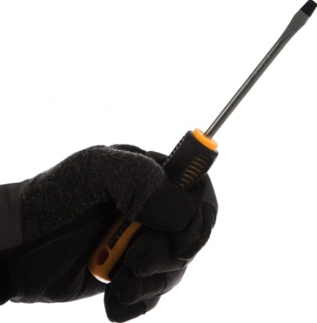 Отвертка шлицевая REXANT SL 6х100 мм Cr-V двухкомпонентная рукоятка [12-6430]