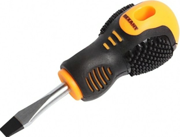 Отвертка шлицевая REXANT SL 6х125 мм Cr-V мм, двухкомпонентная рукоятка [12-4725]