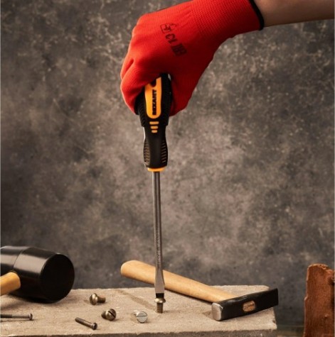 Отвертка шлицевая REXANT SL 8х150 мм Cr-V двухкомпонентная рукоятка [12-4724]